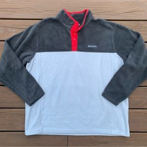Mens Columbia Snap Fleece Pullover Sweatshirt